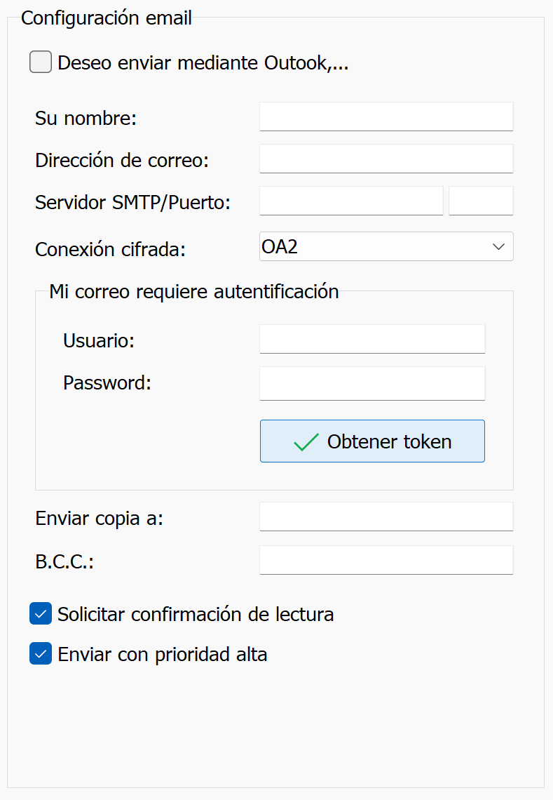 Obtener token oauth